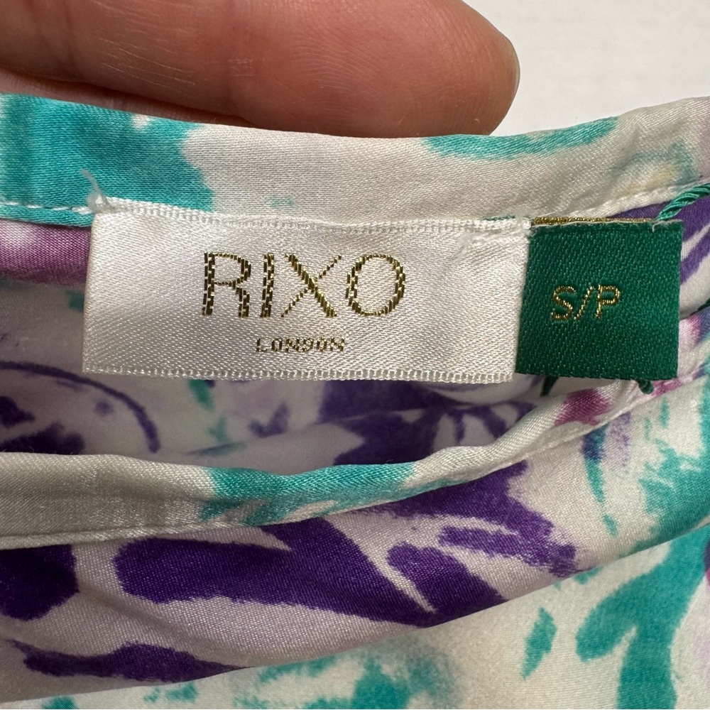 Rixo Kelly Floral Midi Skirt Size S Silk Blend A-Line Fairy Romantic Preppy - Picture 5 of 10